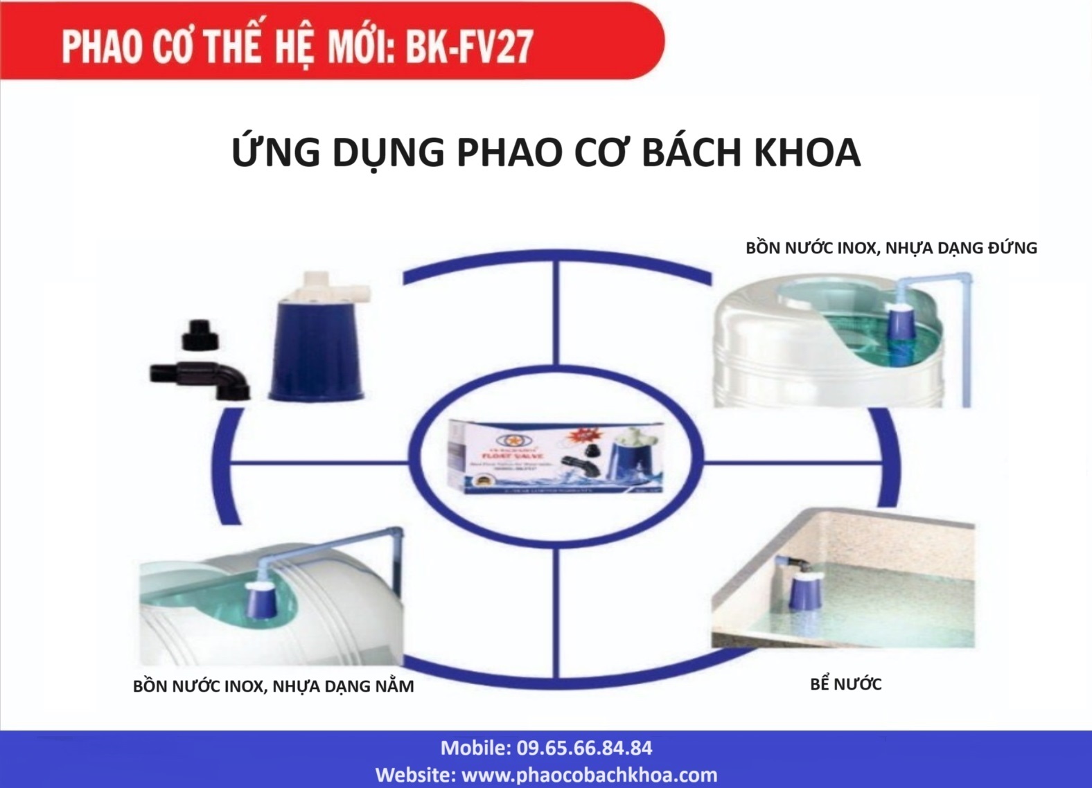 Lắp đặt phao cơ bồn nước thông minh Bách Khoa